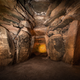 An interior portion of Newgrange passage tomb.